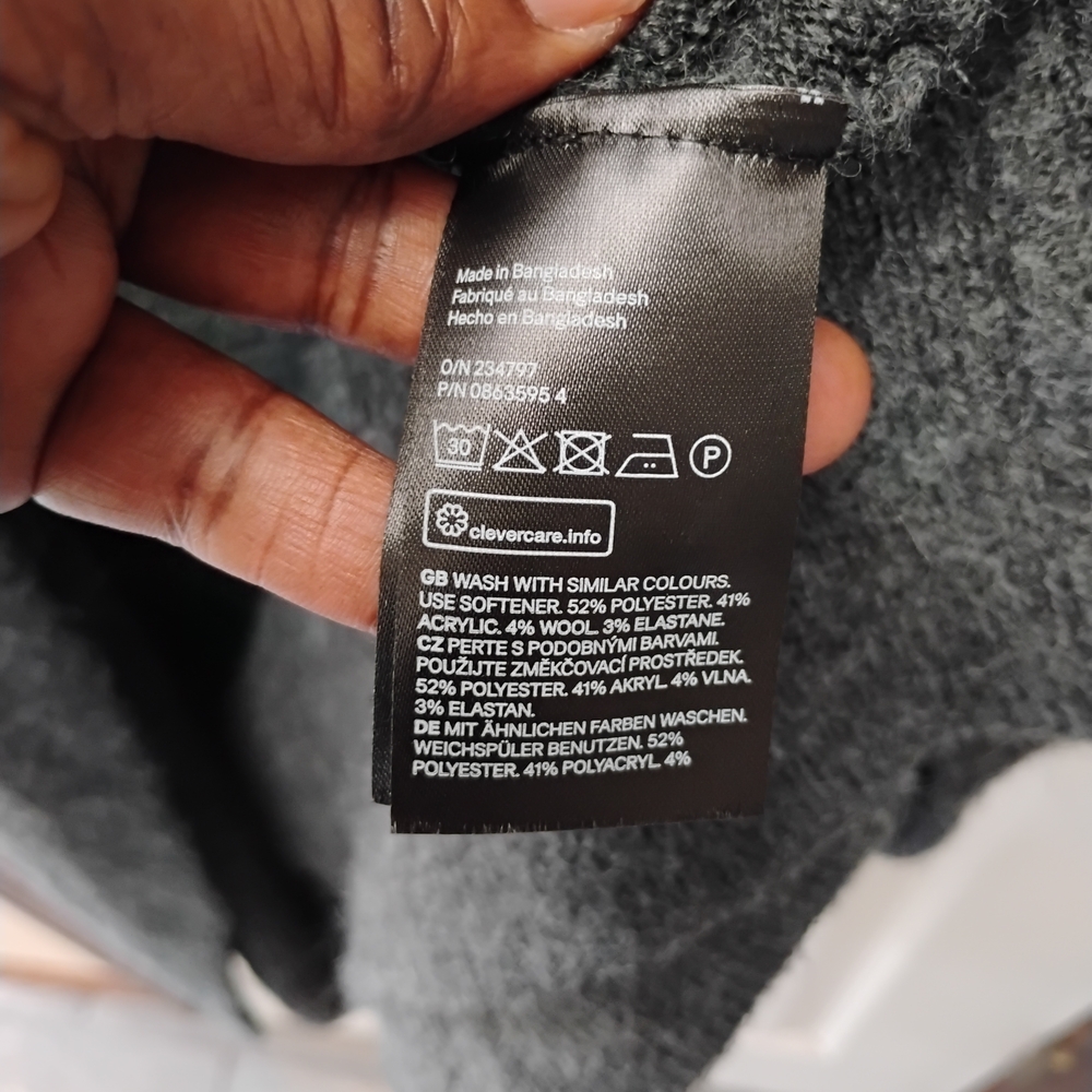 H&M Charcoal Women's Cardigan - Picture 4 of 4